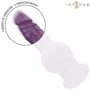 INTENSE - VIBRATORE MULTIFUNZIONE TATUM CON VIBRAZIONE SU E GIÃ 24 CM VIOLA